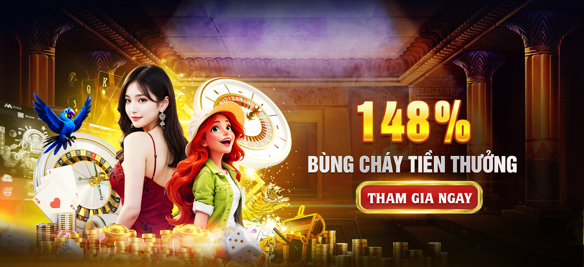 Hình ảnh quảng cáo của tg88 hiển thị nền tảng và các lợi ích